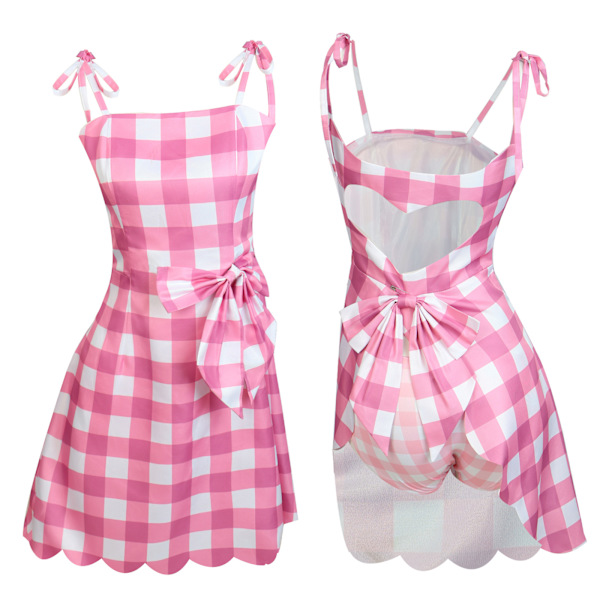 Barbie cosplay kostym live-action film ken Barbie Barbie verkliga cosplay kostym heart shaped dress XL