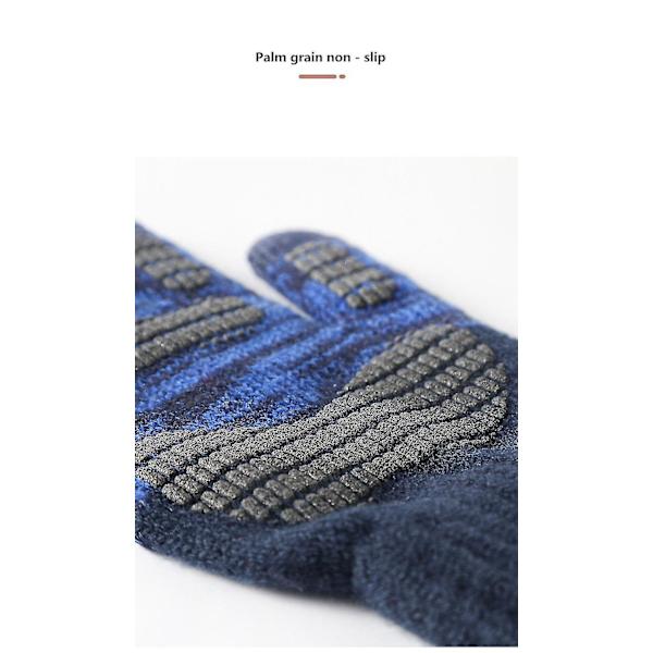 Kvinnors stickade vinterhandskar Cashmere stickade kvinnor höst vinter varma tjocka handskar pekskärm skidhandskar Red
