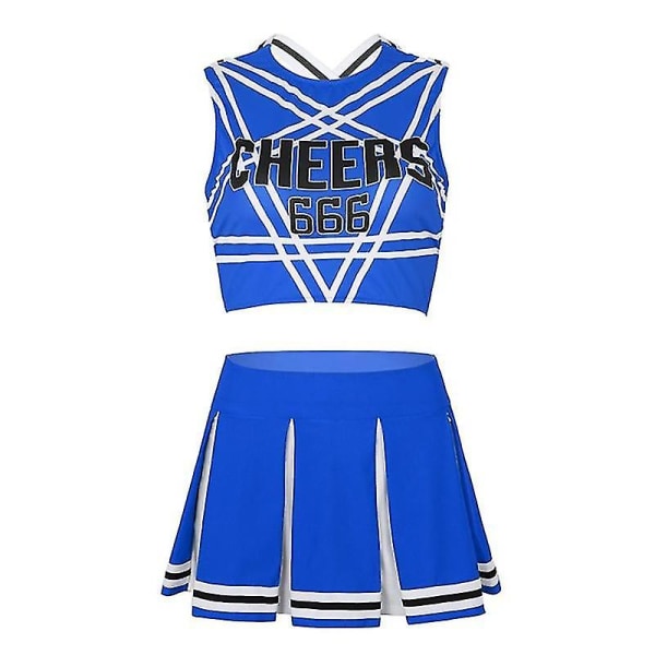 Cheerleading Uniform Basketball Fotboll Nattklubb blue XL