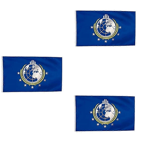 Super Earth Flagga Utomhus Inomhus Dekorativ Flagga Polyester med Mässingsöljetter