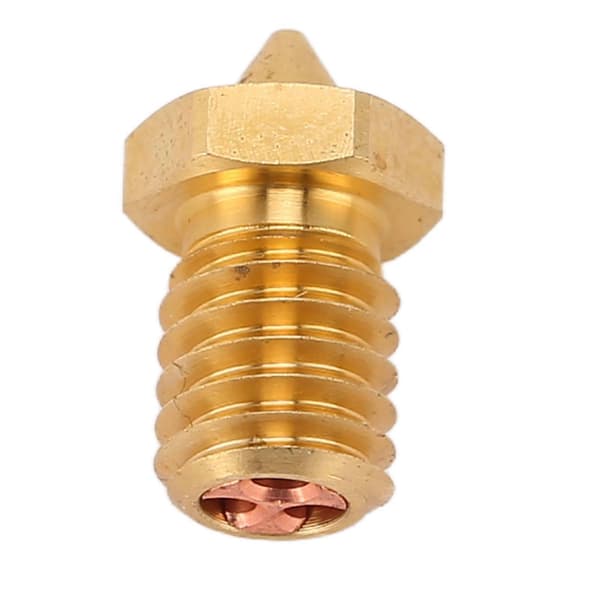 5 stk. CHT V6 3D Printer Dyse 3 Huller Høj Flow Printer Ekstruder Messing Dyser til 1,75 mm PLA ABS TPU PA Materialer 0,6 mm