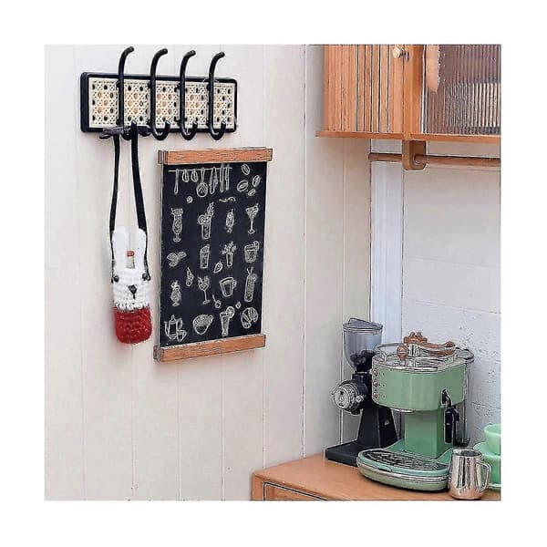 1: 6 Model Møbel Tilbehør Ob11 Mini Væg Krog/frakke Stativ/entré Nøgle Krog, sort