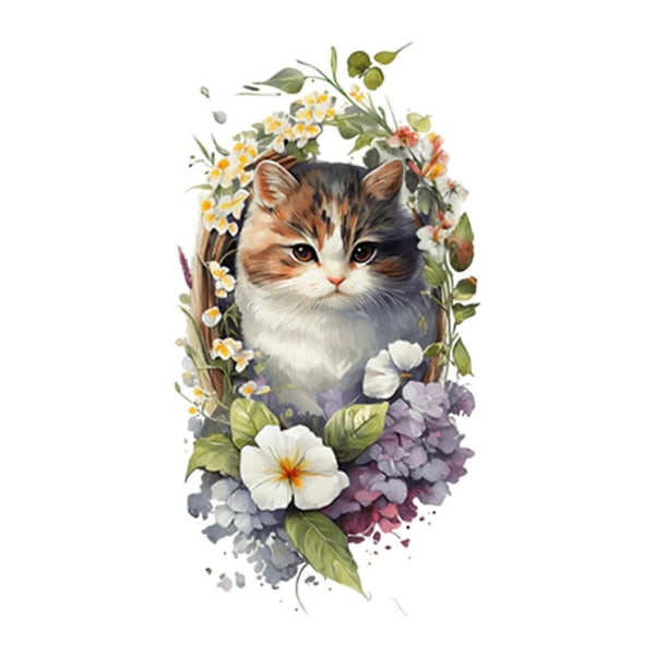 Toalettklistremerke Katt Form Tegneserie Veggklistremerke for Toalett Vaskerom