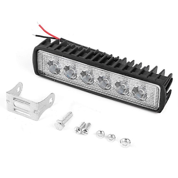 7in 18W 6LED 6000K Hvit Arbeidslys IP67 Ultra Slim Lampe Bar Stripe for Offroad Skip Bil