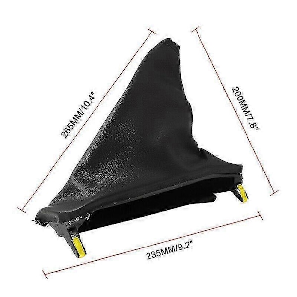 1 Set Handbroms & T-Bar Damask Svart Läder kompatibel med Falcon FG FG-X 2008-2018 1031916 1029182