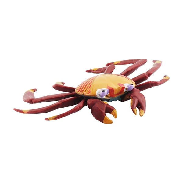 2x Håndmalet Mini Krabber Figurer Model Bordpynt til Småbørn