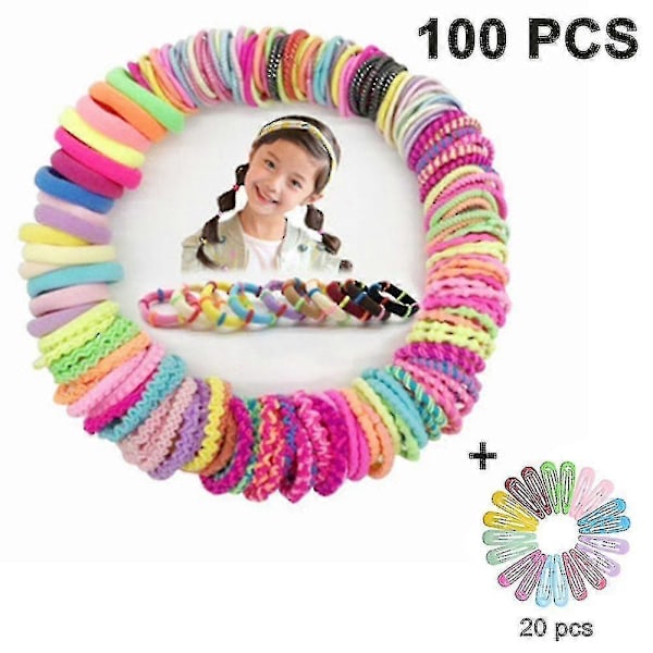 Scrunchies Jenter Myke Scrunchies Fleksible Vaskbare Fargerike-jie