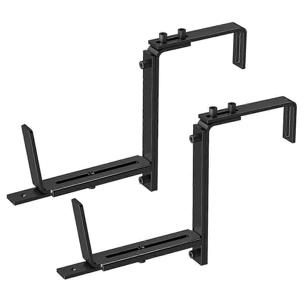 2 ST Justerbara Planteringslådsfästen (15 till 32 cm)