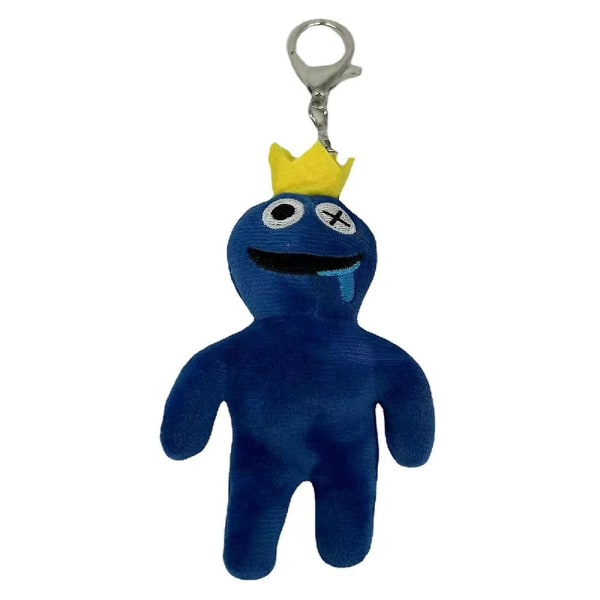 Mini Rainbow Friends Roblox Plyschleksak Doll Hängsmycke Presenter Deep Blue