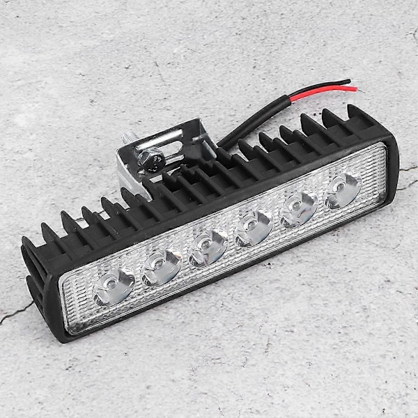 7in 18W 6LED 6000K Hvit Arbeidslys IP67 Ultra Slim Lampe Bar Stripe for Offroad Skip Bil