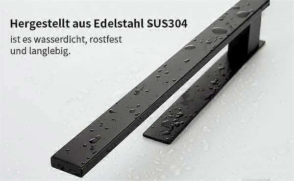 1 stk. - Håndklædestang i rustfrit stål (F15 mat sort)