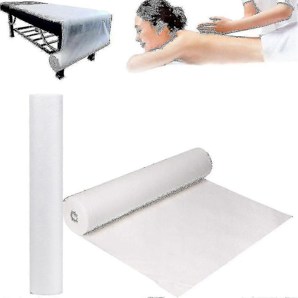 50 Stycken Engångs Spa Massage Madrasslakan Salong Massage Sängkläder Non Woven Nackstöd Pappersrulle Bordsöverdrag Tatueringstillbehör