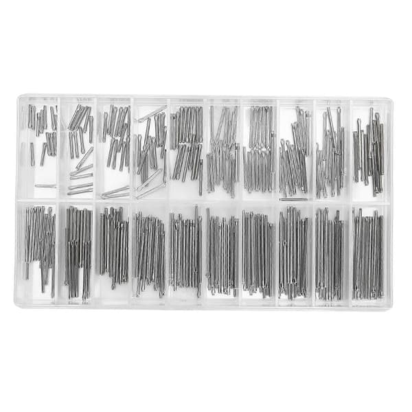 1 mm armbåndsurrem Split Pins rustfrit stål urdele sortiment 8-27 mm