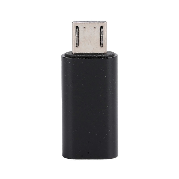 TypeC Adapter Konverter Hona till Micro Hane Mobiltelefon Datalinje USB Laddning (Svart)