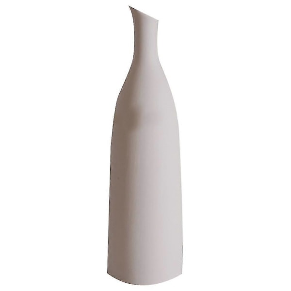 Nordisk Keramisk Vase, For Bord/Stue Dekorasjon, Vaser, Hvit, B