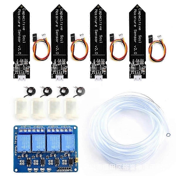 4-vägs Automatisk Vattnings DIY-kit Med Moderkort För R3 4-vägs Relä Automatisk Vattning Trädgård Blomsterkit