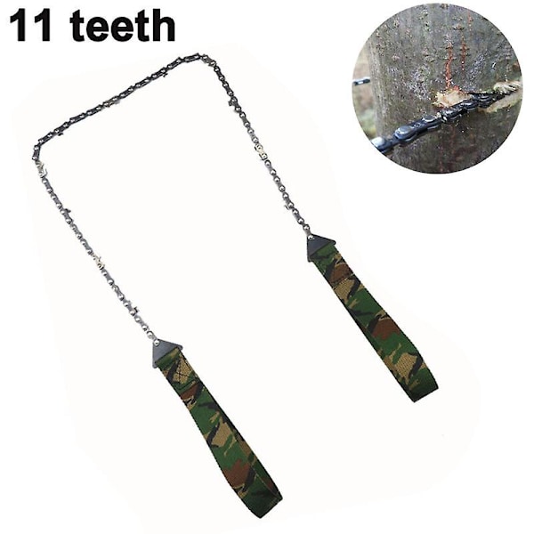 Udendørs Bærbar Lomme Hånds Sav 11 Tænder 24 Tommer Camping Overlevelse Motorsav Have Træfældning Wire Sav Værktøj Camo Style 1