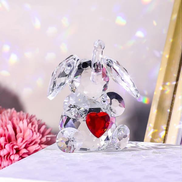 K9 Krystall Elefant Figur Gave til Kvinner, Glass Samleobjekt Dyr Elefant Ornament til Hjemmet