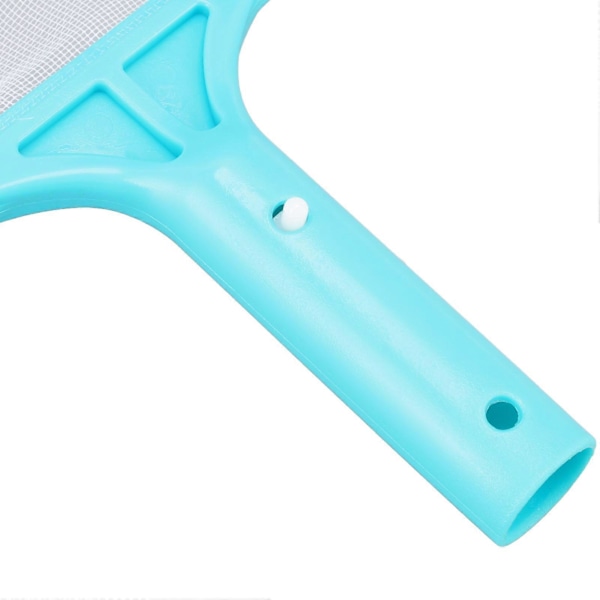 Poolnät Cyan Snabb Rengöring Plaststruktur Nylonmaterial Pool Skimmer Lövnät för Badtunnor Fontäner