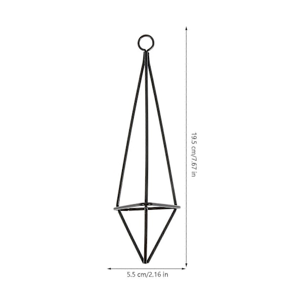 4 st Geometriska Växthängare Luftväxter Hängande Metall Luftväxthållare Kruka Behållare Dekoration