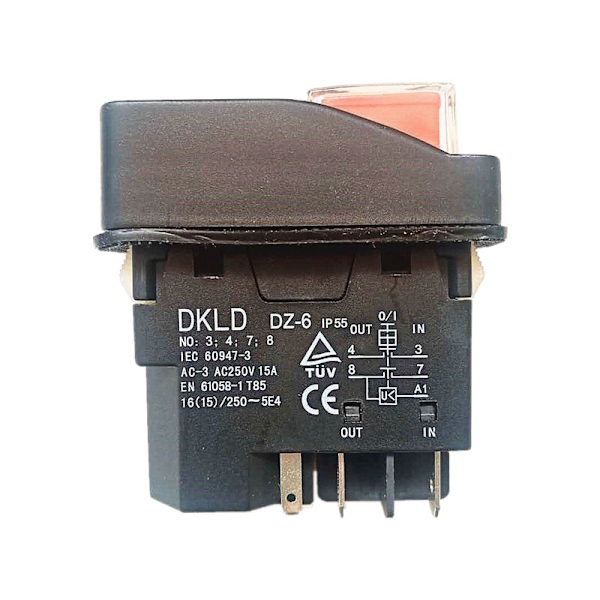 Vanntett brytermotorbryter for DKLD DZ 6 stativ