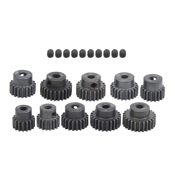 10 st/set 16T25T 7075 48P Stål RC Bil Motor Växel Pinion för 1/8 1/10 Borstlös Motor