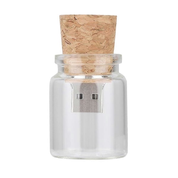 Önskeflaska Flytande USB2.0 Flash Drive Trä Flashminne Stick U Disk (32G)