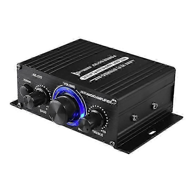 AK-170 Audio Power Amplifier Langaton HiFi Stereo Audio Power Amplifier 200W+200W RCA-tulolla Hom