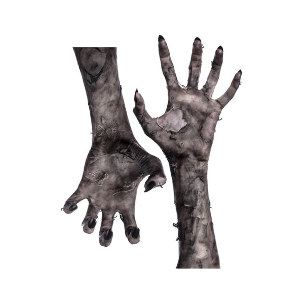 Halloween Ghost Hand Väggdekal 3D-vy Skrämmande Ghost Hand Skräckdekaler Avtagbara självhäftande Pvc Väggdekor Fönsterdekor AFH1129