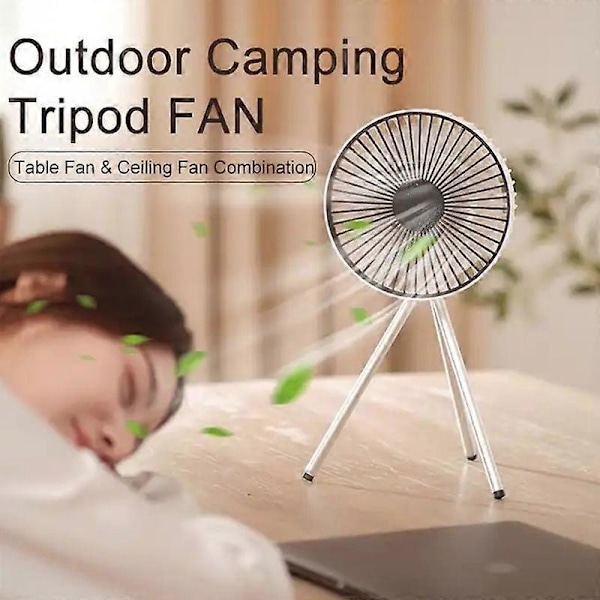 DQ213 4000mAh Udendørs Bærbar Campingventilator Telt Hængende Vertikalt Lys