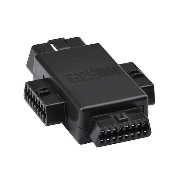 Switch OBD2 OBDII Fuld 16 Pin, 1 til 3 OBD Kabel Splitter Switch Konverter Adapter kompatibel med Diagnostic Ext