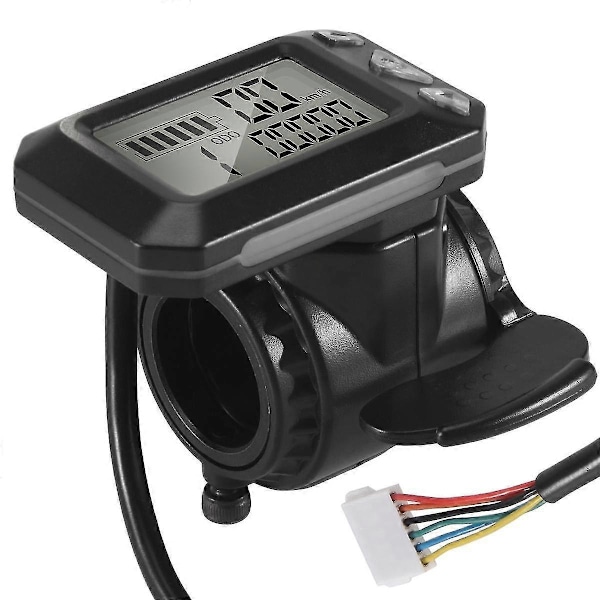 24V 36V Justerbar Elektrisk Scooter Instrument Display Skärm Växel Accelerator kompatibel med 5,5 Tums Scooterdelar (6 Stift)-B15