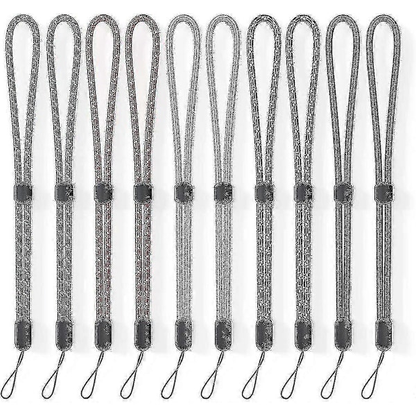 Håndleddsstropp Lanyard. 10 Pakk Justerbare Fargerike Nylon Håndleddsstropper-jie
