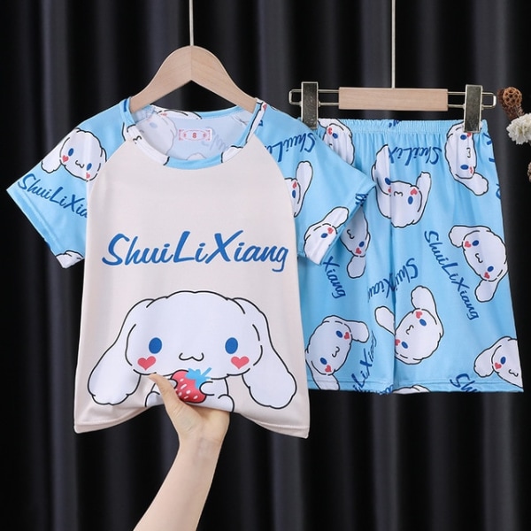 Anime Sanrios Series Kids Kortärmad Pyjamas Set Cartoon Summer style 3 10 (105-115cm)