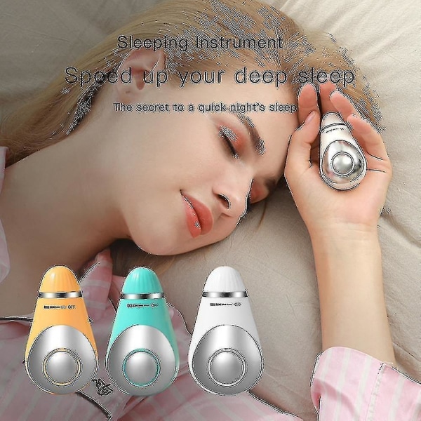 Tflycq Yellow Microcurrent Sleep Aid Instrument USB Charging Intelligent Sleep Device Hypnos Machine