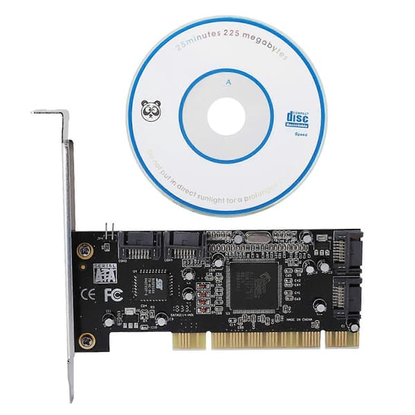 PCI til 4 Interne SATA Port 1.5Gbps Sil3114 Chipset for RAID Kontrollerkort