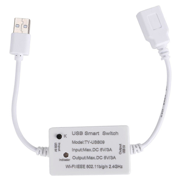 Tuya USB Switch WIFI Controller Timer til USB til Hjemmet