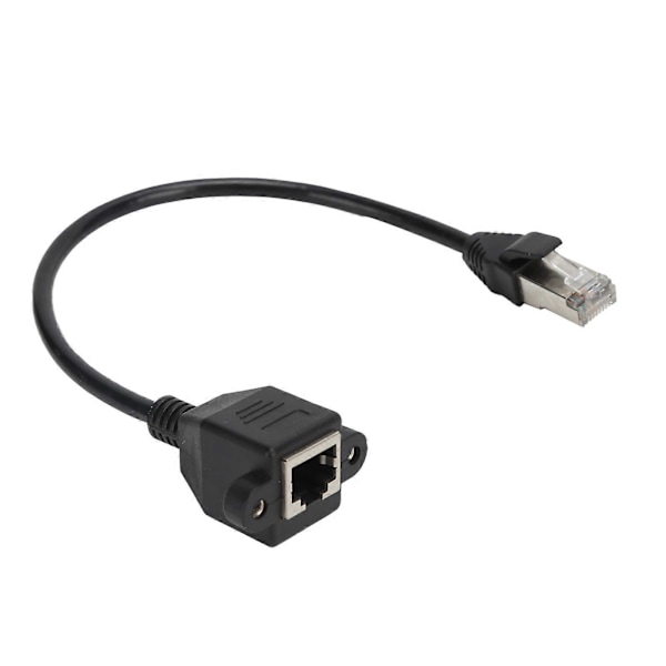 Nettverkskabel Forlengelse Hann til Hunn Med Skruehull Fikserbar Adapterkabel for LAN Nettverkskomponenter 0,3 meter