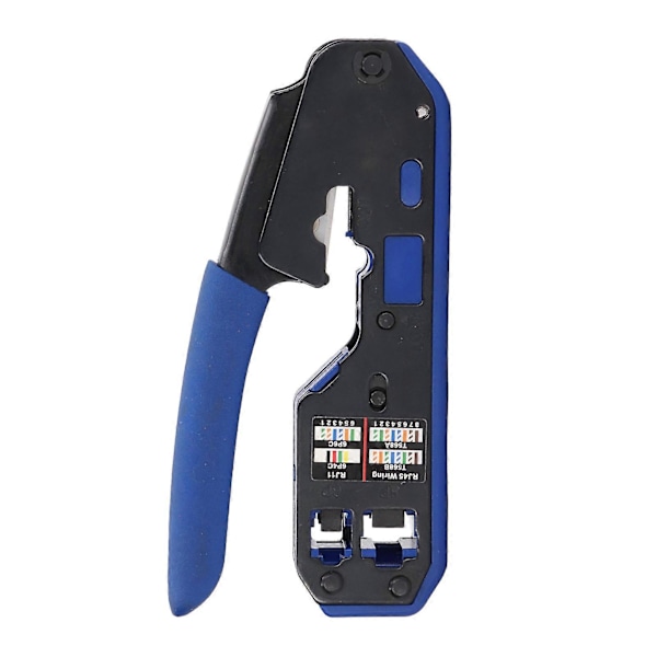 RJ45 Krympverktyg Ethernet Nätverkskabel Krympare Trådskalare Klippare för Cat5 Cat6