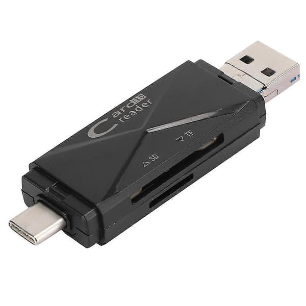 Hukommelseskortlæser Type C OTG 5-i-1 USB 3.0 Multifunktions Telefontilbehør til Computer
