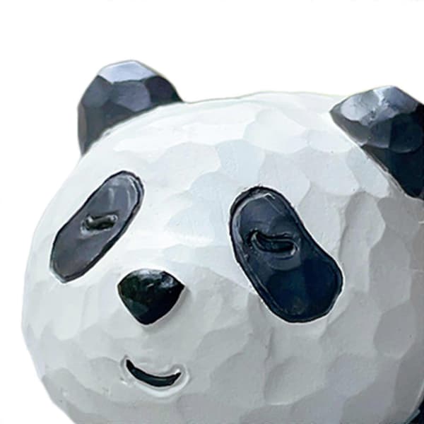 Panda Figurin Mini Bilfigurin Bilinstrumentbräda Ornament för Sovrum Hem Bil Stil A