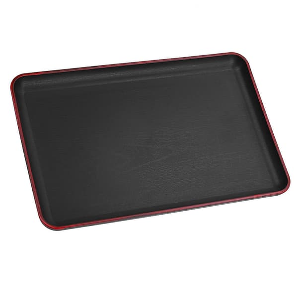 30*20cm rektangulær bakke i japansk stil af plastik, madserveringsbakke til restaurant, hjem, hotel