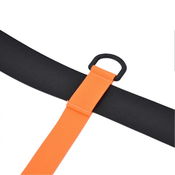 Skidträningsrep för barn, justerbara säkerhetslinor för utomhusskidåkning, säkerhetsaxelrem, orange