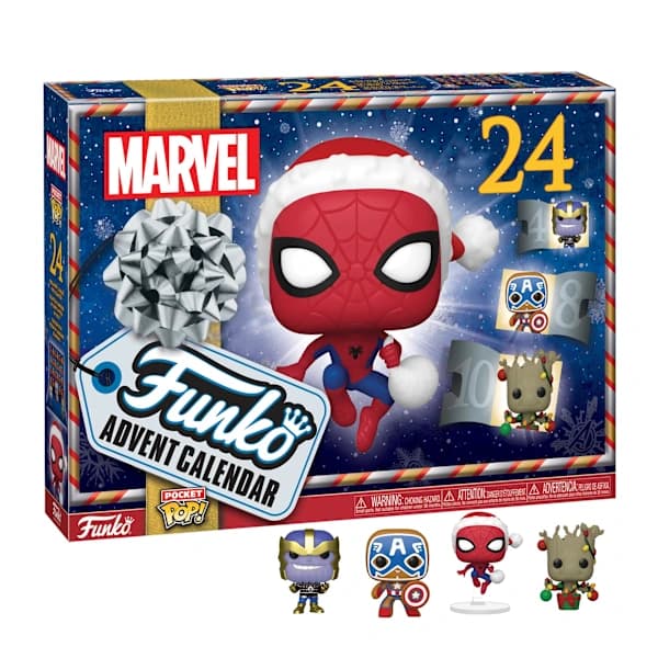 Marvel Spider-Man Julekalender Blind Box, indeholdende 24 mini figurer, legetøj til børn.