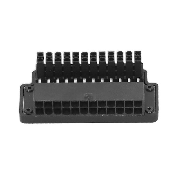 För ATX 24 Pin 90 Adapter Hona till Hane Rätvinklig LED Desktop PC Strömförsörjning ABS Topplock
