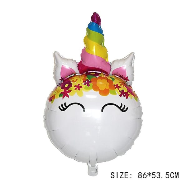 Tecknad Pegasus Formad Enhörning Uppblåsbar Folieballong Födelsedagsfest Dekoration Barndagspresent 4
