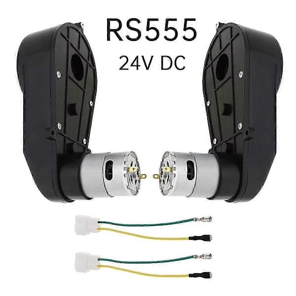2 stk. Rs555 Børne Elbilsmotorer 24v 40000rpm Børnebilhjul DC Motor Til Fjernstyret Bil