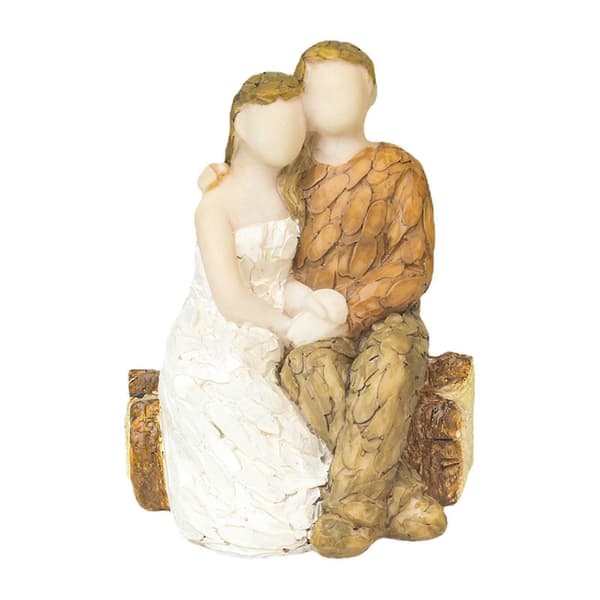 Bryllupskagepynt Brudgom Figuriner Par Statue til Jubilæumsgave