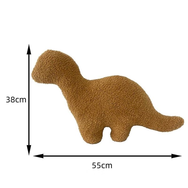 Dino Nugget Kudde, Söt Dino Nugget Decor, Chicken Nugget Kudde Plysch för påsk Födelsedagsdekorationer, Present för barn Thunder Dragon