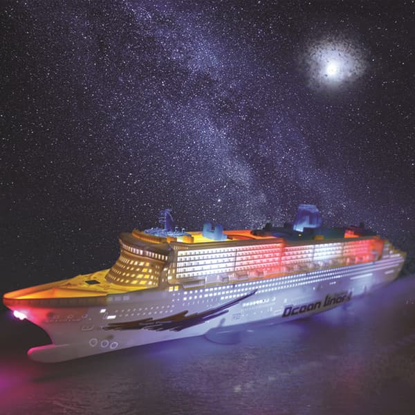 Elektrisk Oceanliner Krydstogtskib Legetøj Blinkende Musik Børnelegetøj Model
